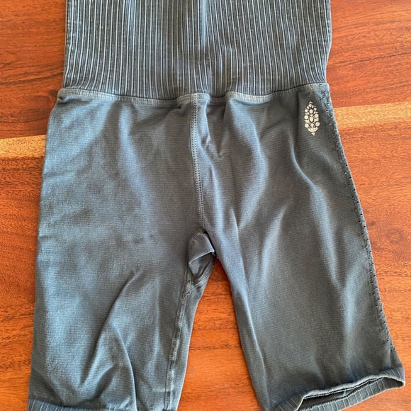 Free People Happiness Runs Bike Short- Teal/Green, XS/S - Picture 3 of 4